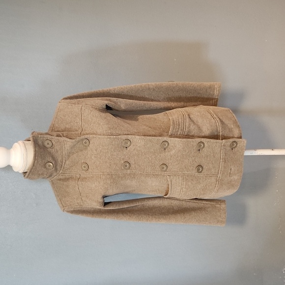 Victoria's Secret Y2K 2000's fleece lined Plush and Lush button closer Pea coat - Picture 1 of 12